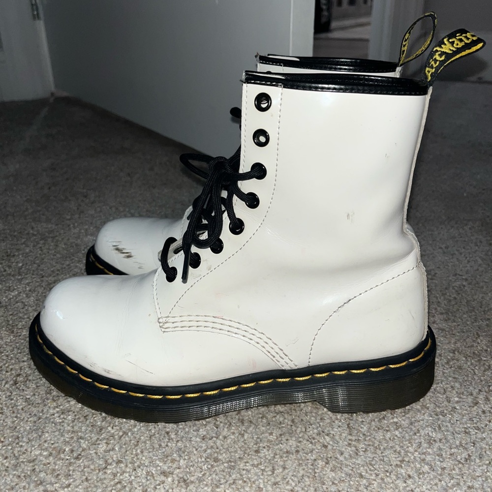 White Doc Martens Size 8